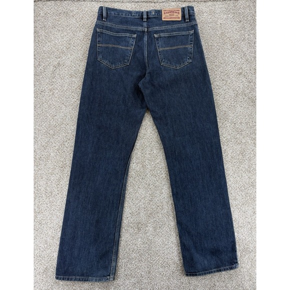 Vintage Express Precision Fit Relaxed Jeans Men's 31x32 Blue Dark Wash Denim Y2K - Picture 2 of 11